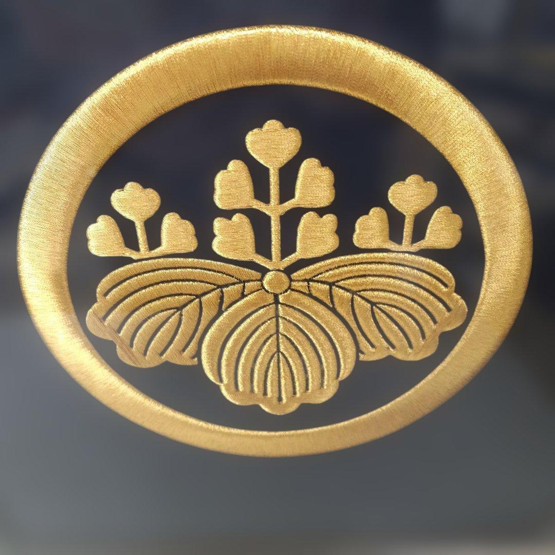 専用です　家紋額◆刺繍 家紋　金刺繍◆一点物◆高級