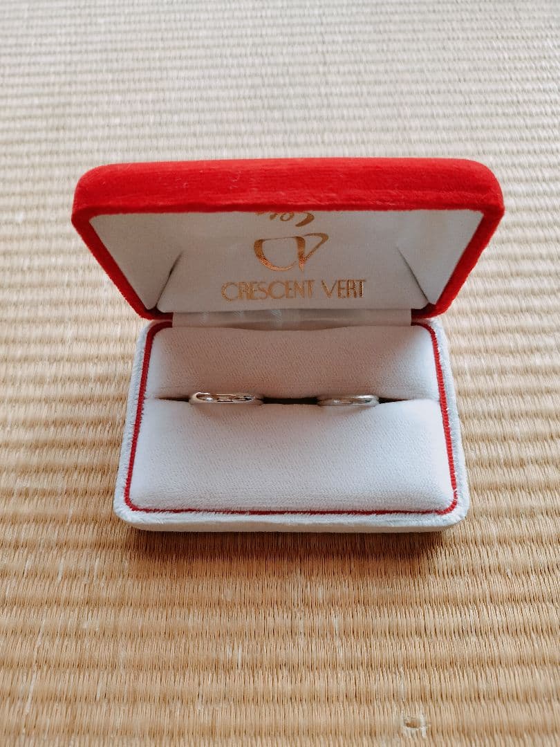 CRESCENT VERIT 　結婚指輪　pt1000 14号　4号