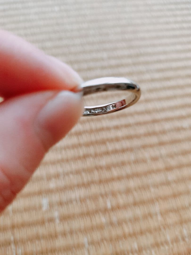 CRESCENT VERIT 　結婚指輪　pt1000 14号　4号