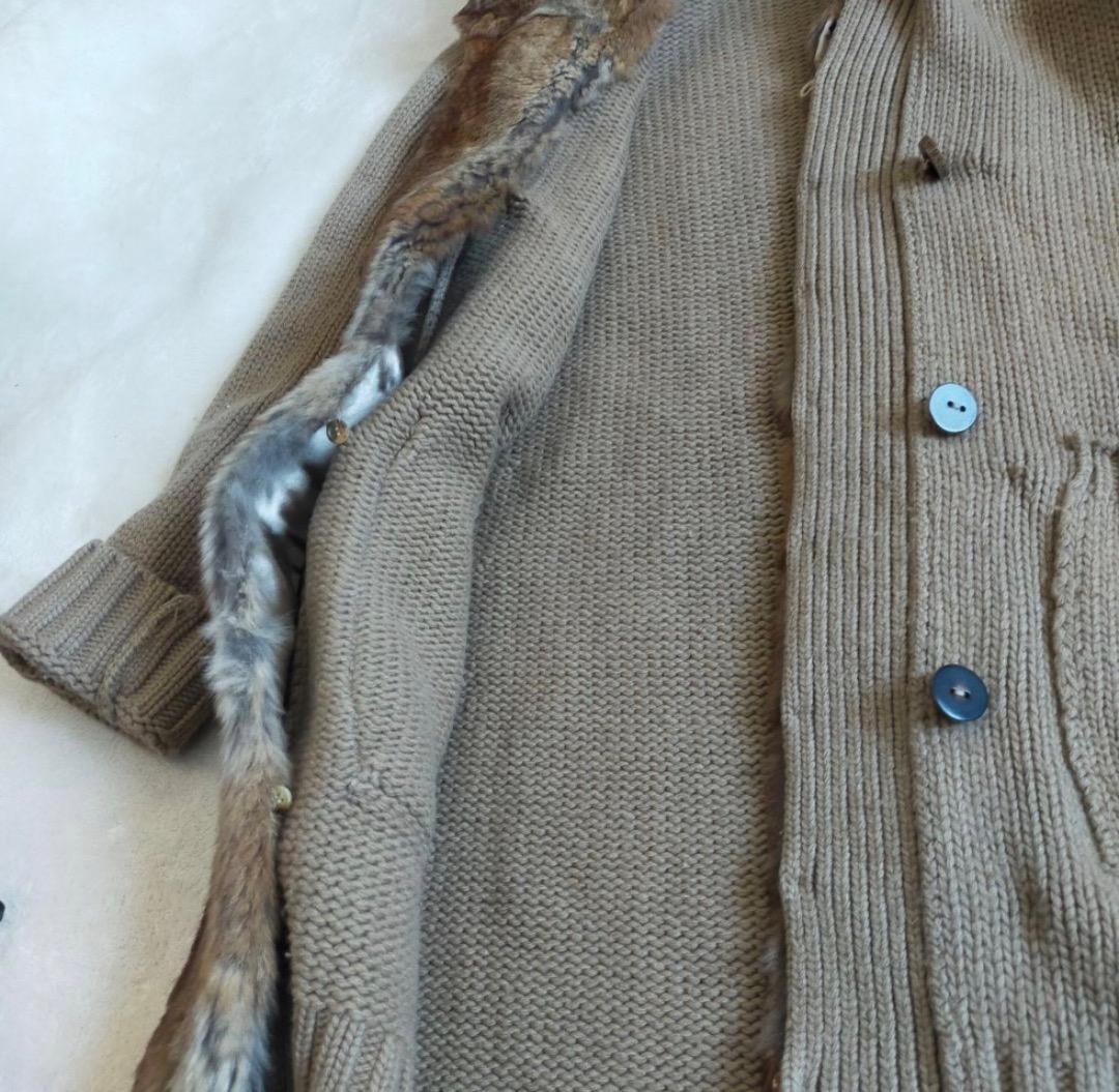 S.Max Mara フード付き　ロングカーディガン Lサイズ　カシミヤ