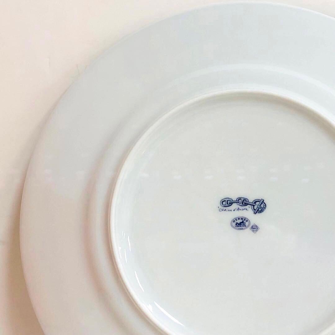 HERMES エルメス　ラウンドプレート　シェーヌダンクル 27cm ②