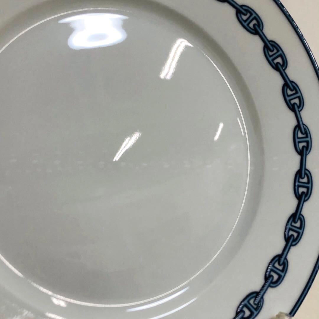 HERMES エルメス　ラウンドプレート　シェーヌダンクル 27cm ②