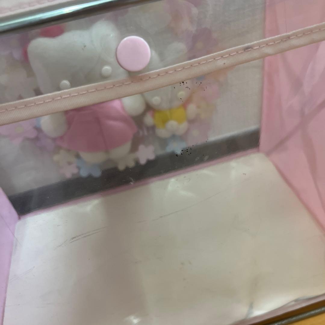 サンリオ レトロ 当時物 キティ キャシー クリア ぬいぐるみ入り収納ケース