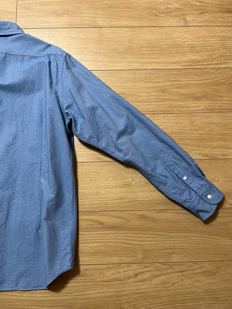 【即日発送】　ナイジェルケーボン　ブリティッシュオフィサーズシャツ　サックス