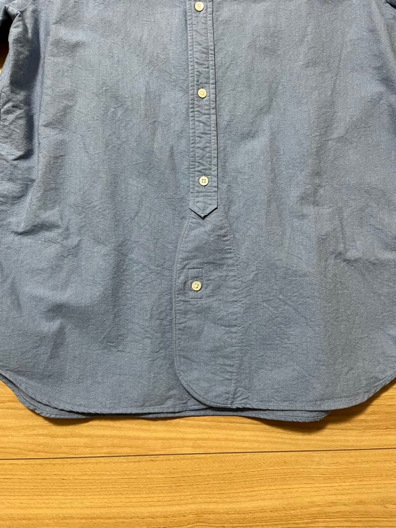 【即日発送】　ナイジェルケーボン　ブリティッシュオフィサーズシャツ　サックス