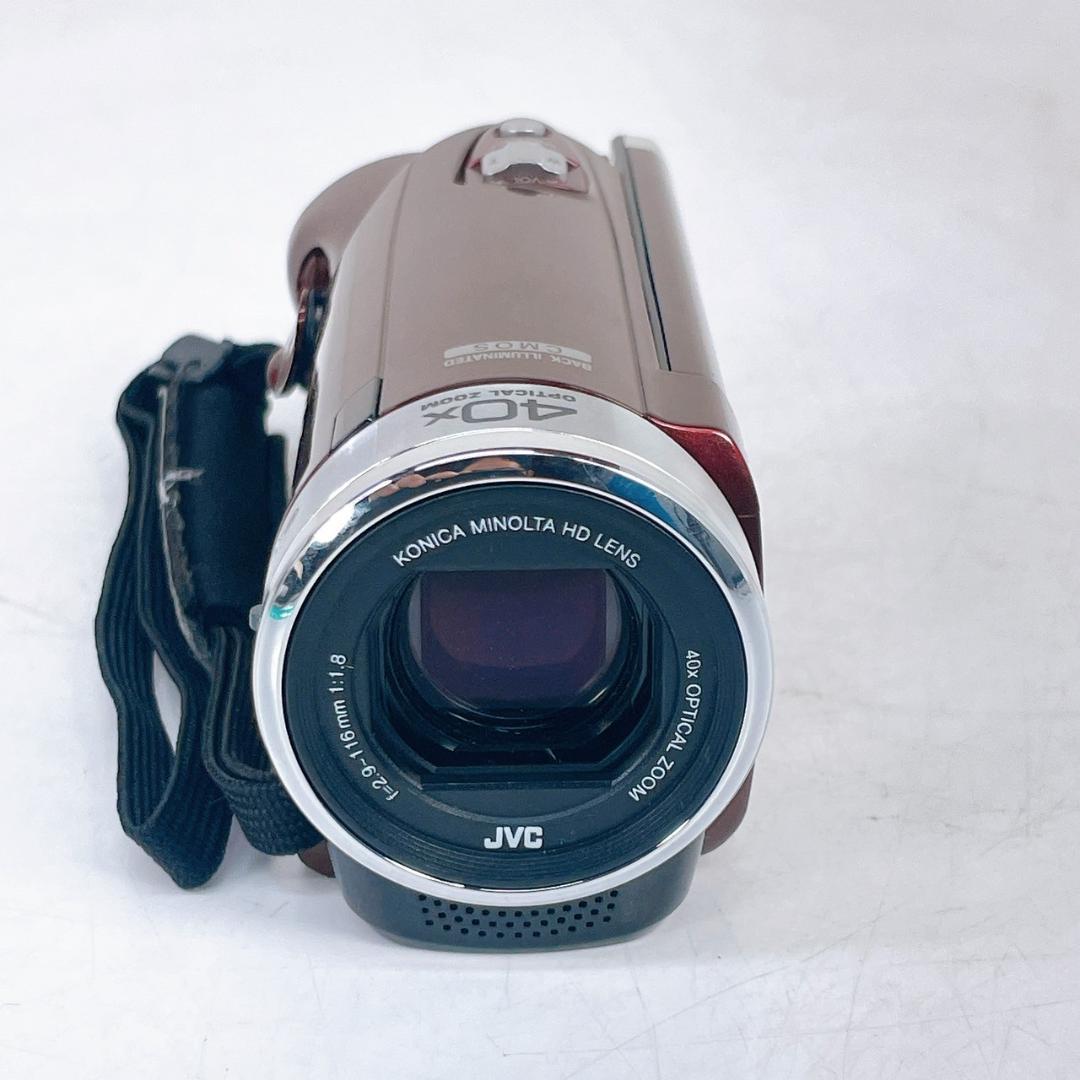 【美品】JVC ケンウッド ビデオカメラ GZ-E180-R