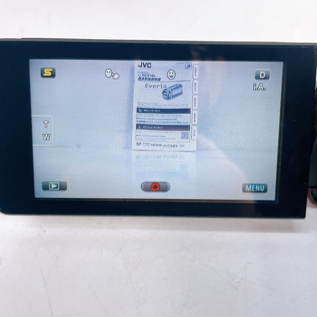 【美品】JVC ケンウッド ビデオカメラ GZ-E180-R