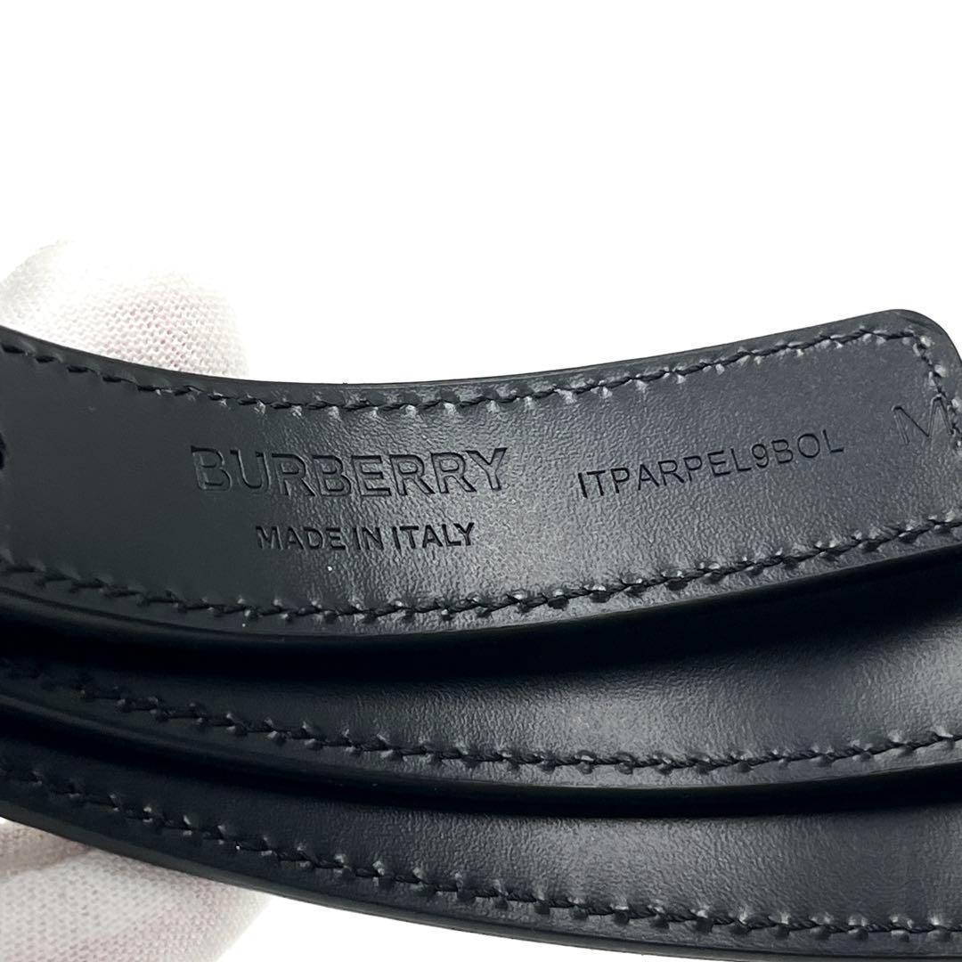 【未使用級・付属品有り】バーバリー ベルト ノバチェック TBロゴバックル