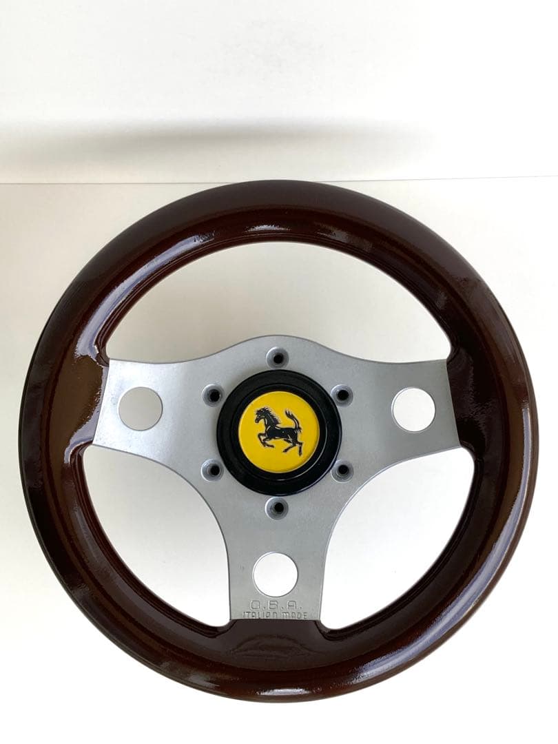 完全オリジナル‼️超小径ウッドハンドル‼️２３π‼️街道レーサー‼️OBAベース‼️