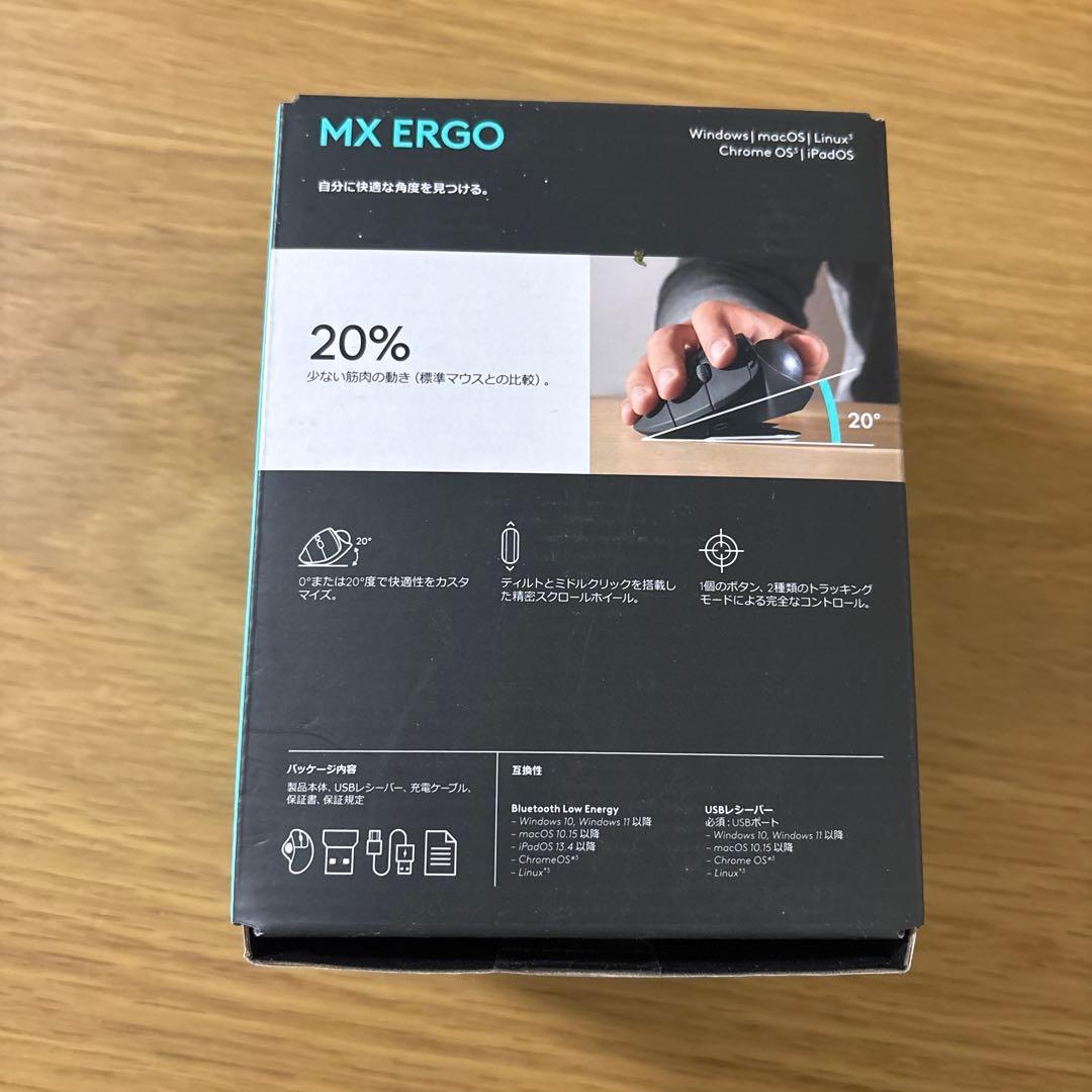 未使用★logicool MX ERGO トラックボール マウス MXTB1d