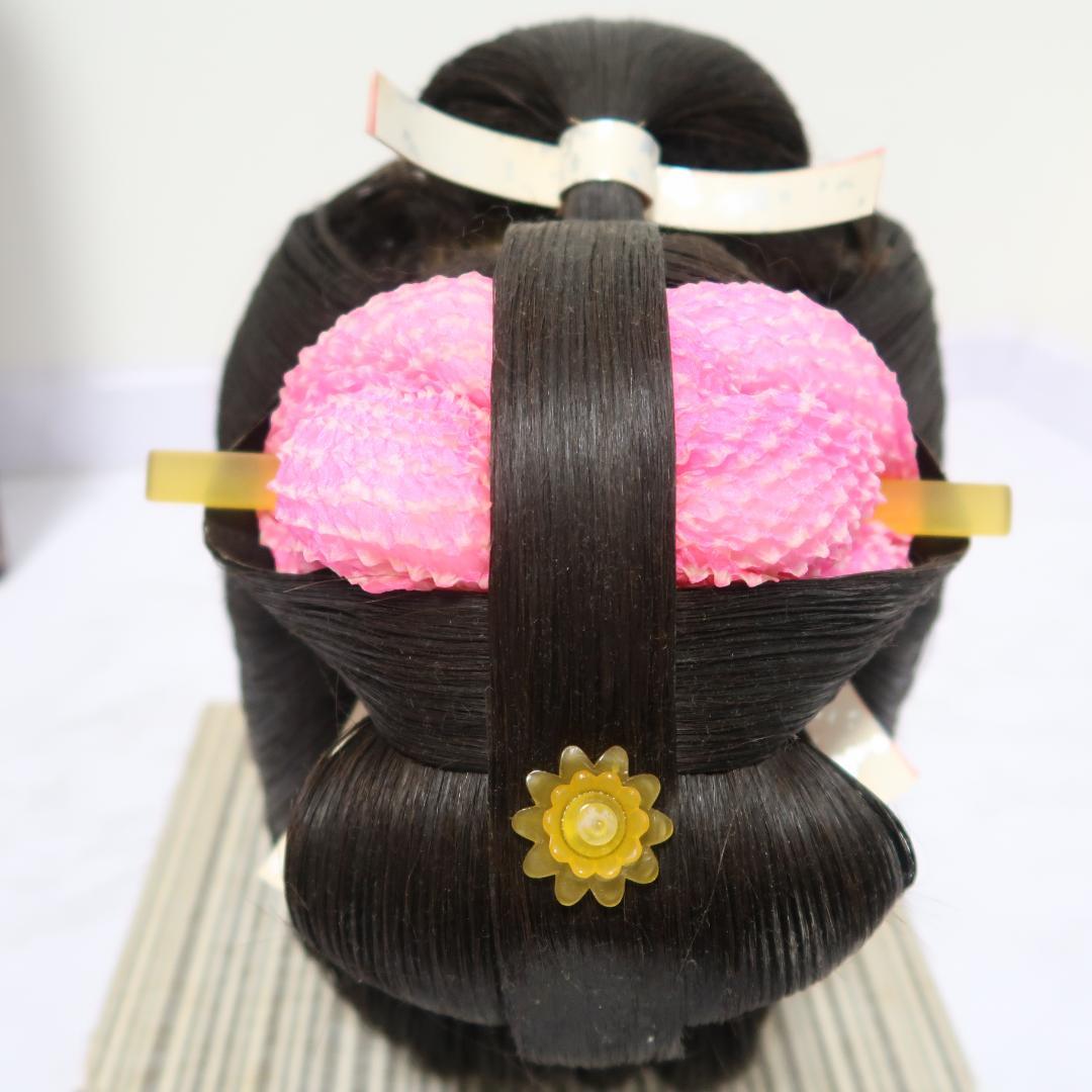 辰巳商会　高級 日本髪 かづら　かつら コスプレ　ケース付 ７号 52〜58cm