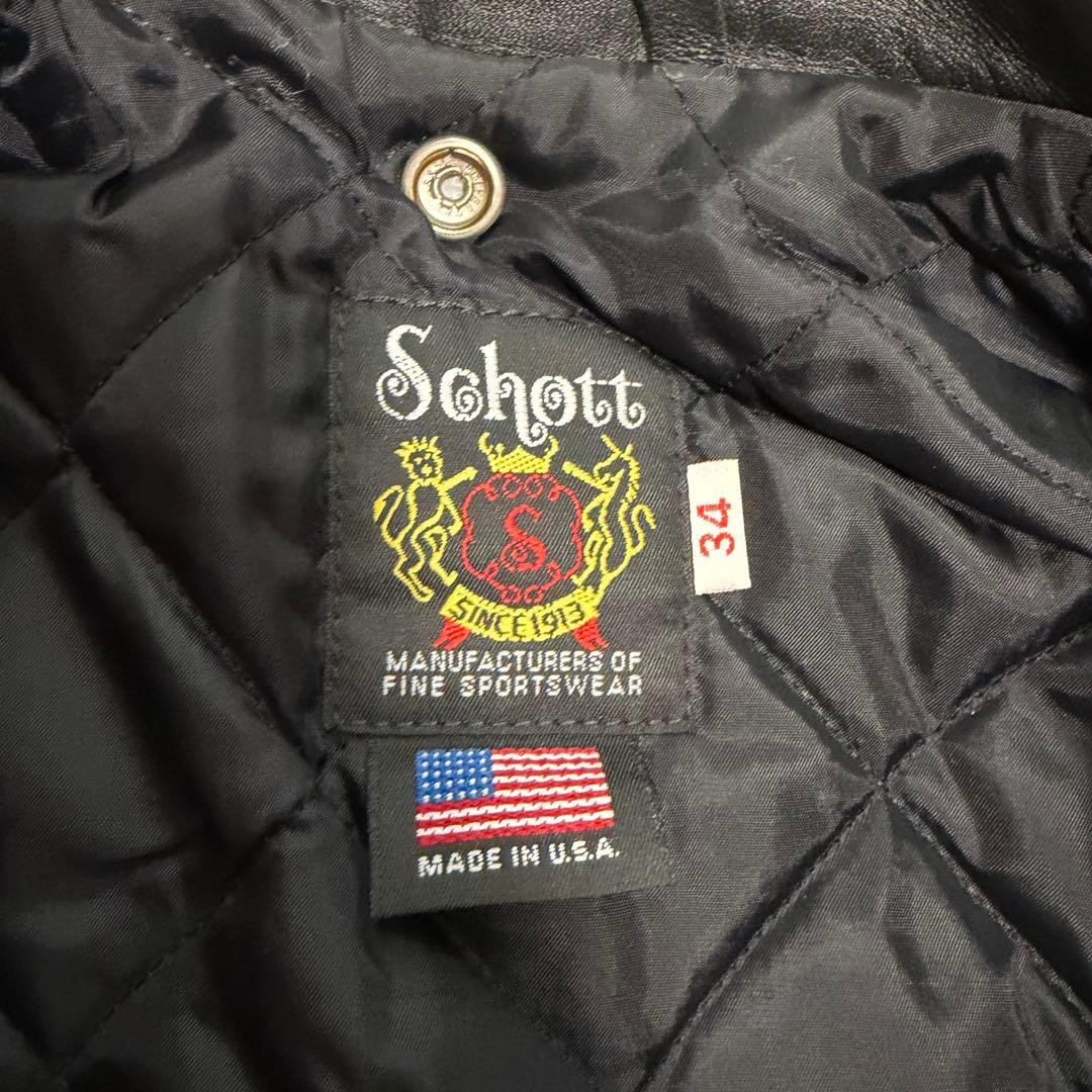 極美品　ショット　613US ワンスター　ダブルライダースジャケット　ブラック