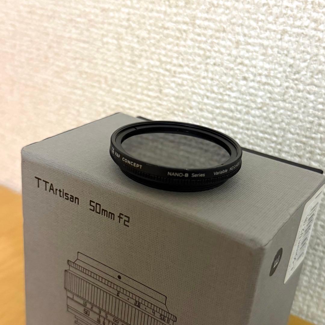 【極美品】TTArtisan 50mm f2 Eマウント + NDフィルター