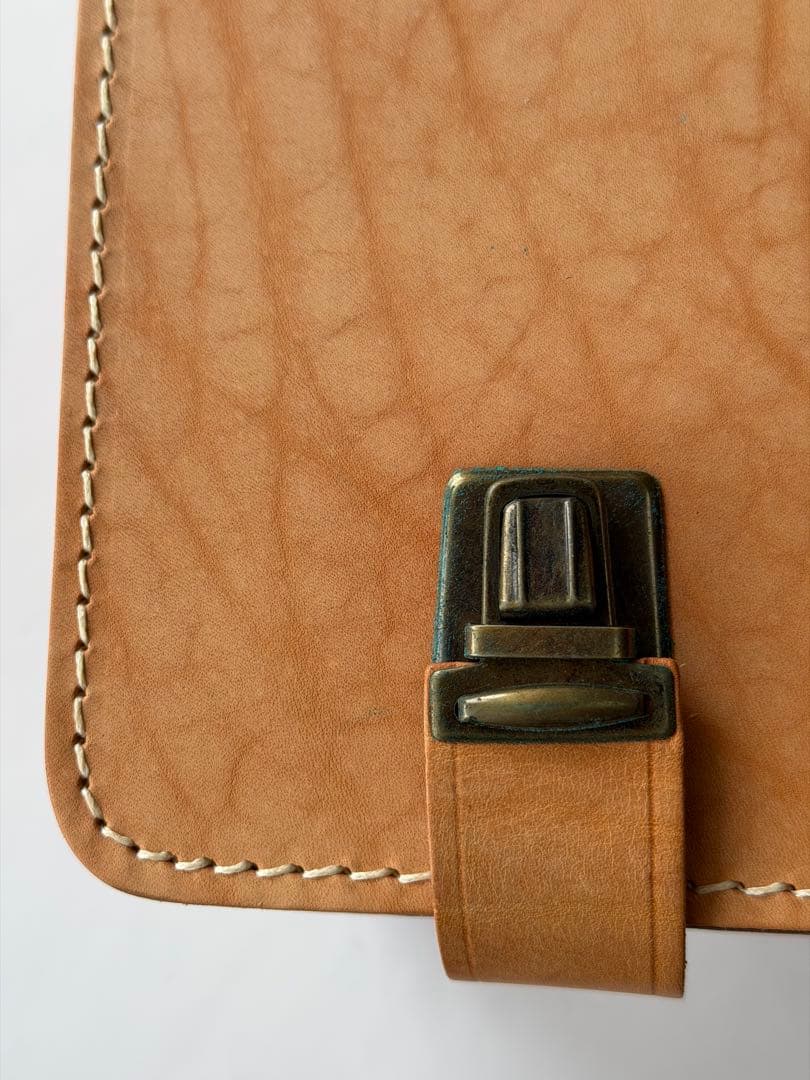 千*眼様 未使用品 ruitertassen 天然ヌメ革 書類鞄 本革 オランダ