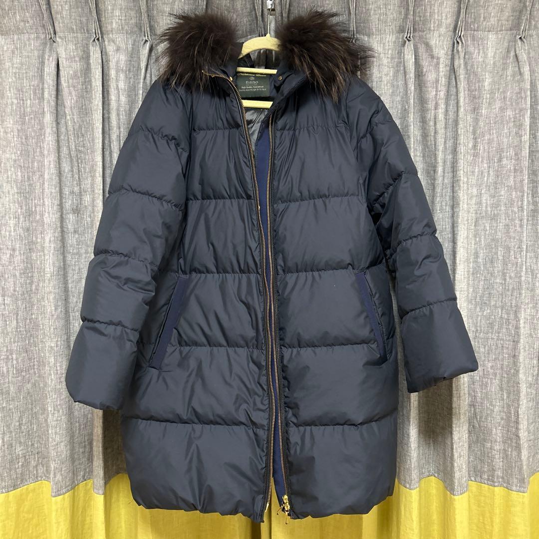西川ダウンNANO universe ナノユニバース アウター ダウンコート　M