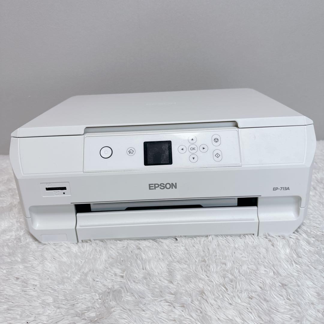 美品 エプソン インクジェットプリンター 複合機 EP-713A 純正インク