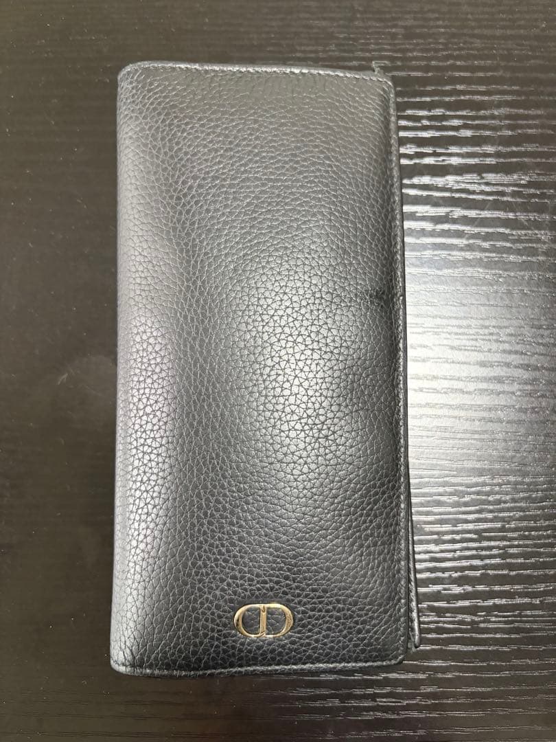 Dior ブラック レザー 長財布