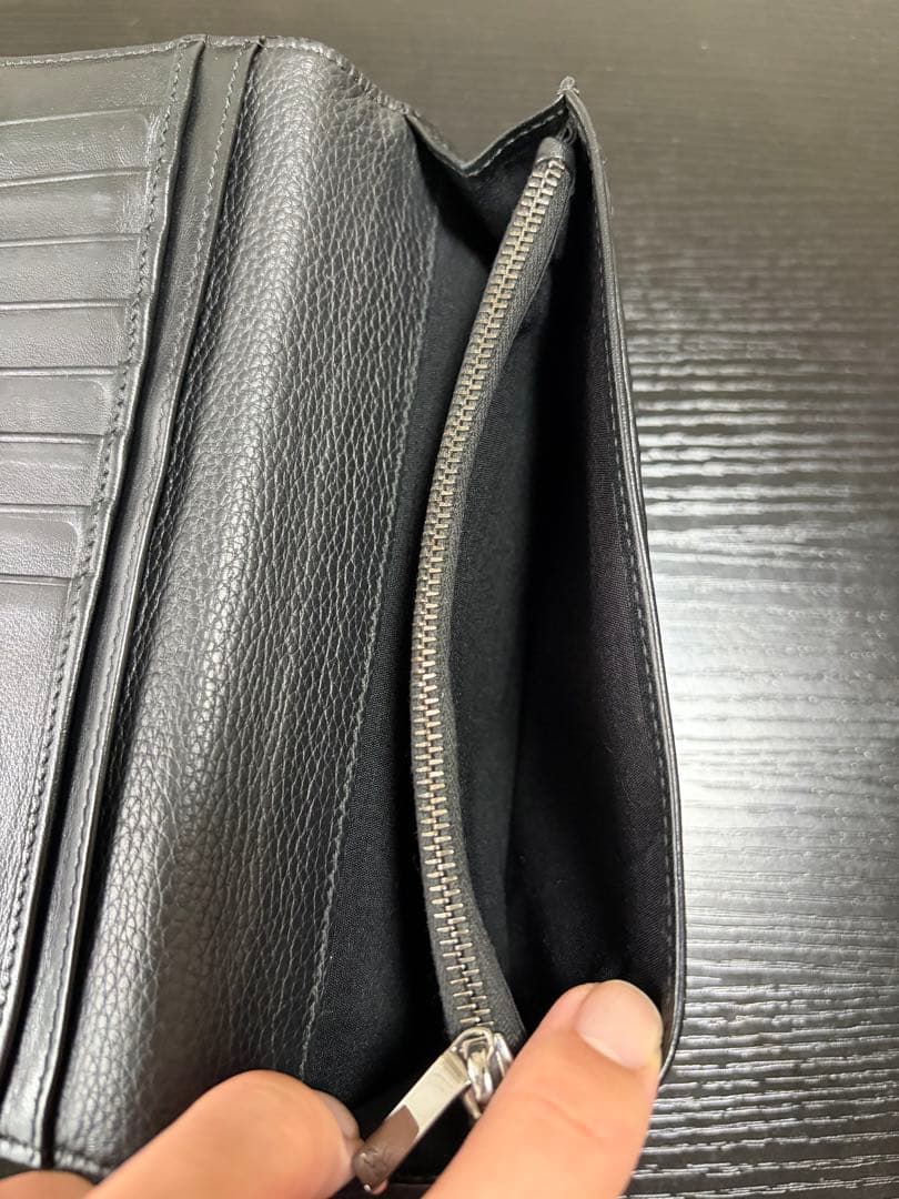 Dior ブラック レザー 長財布