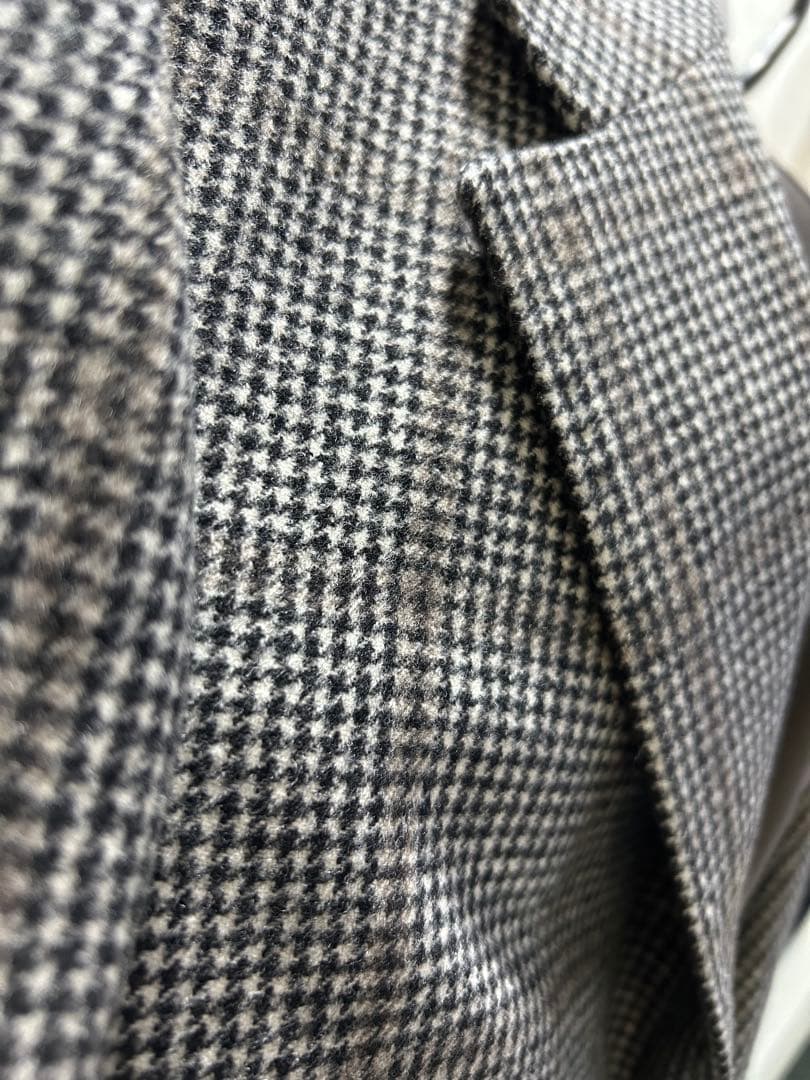 美品　RING JACKET　テーラード　ウール　ジャケット　千鳥格子　52