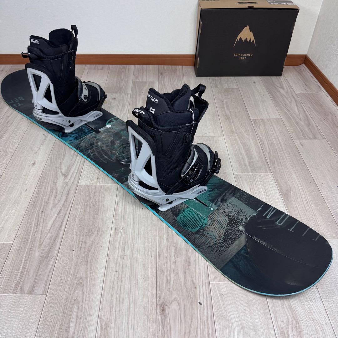 Burton DESCENDANT 155cm スノーボード 三点セット