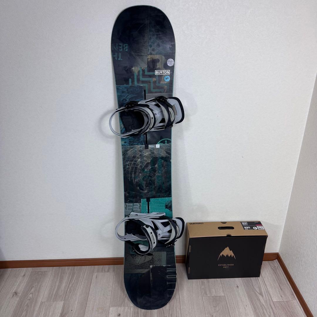 Burton DESCENDANT 155cm スノーボード 三点セット