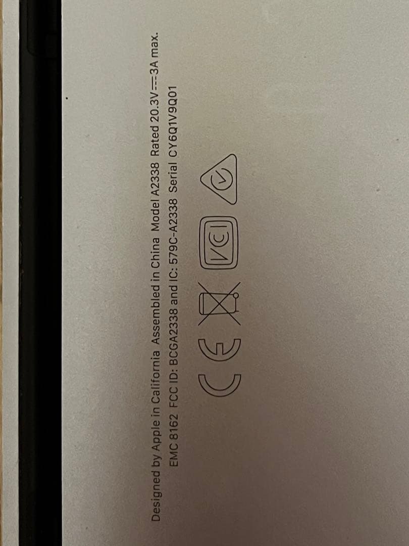 MacBook本体 MacBook Pro 13.3 2022 M2 24GB 1TB SSD