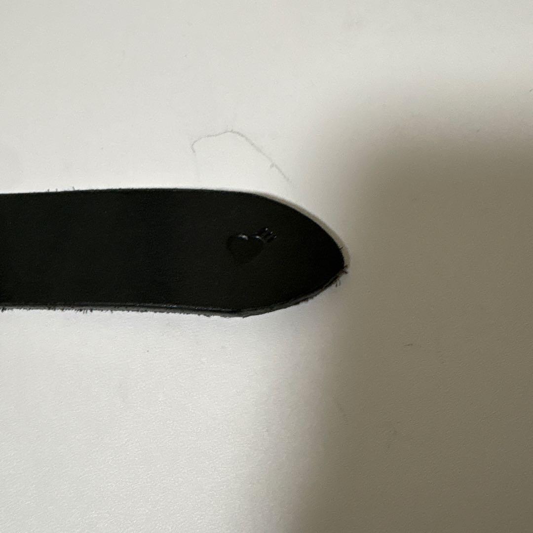 Human Madeハートレザーベルト BLACK Ｌ