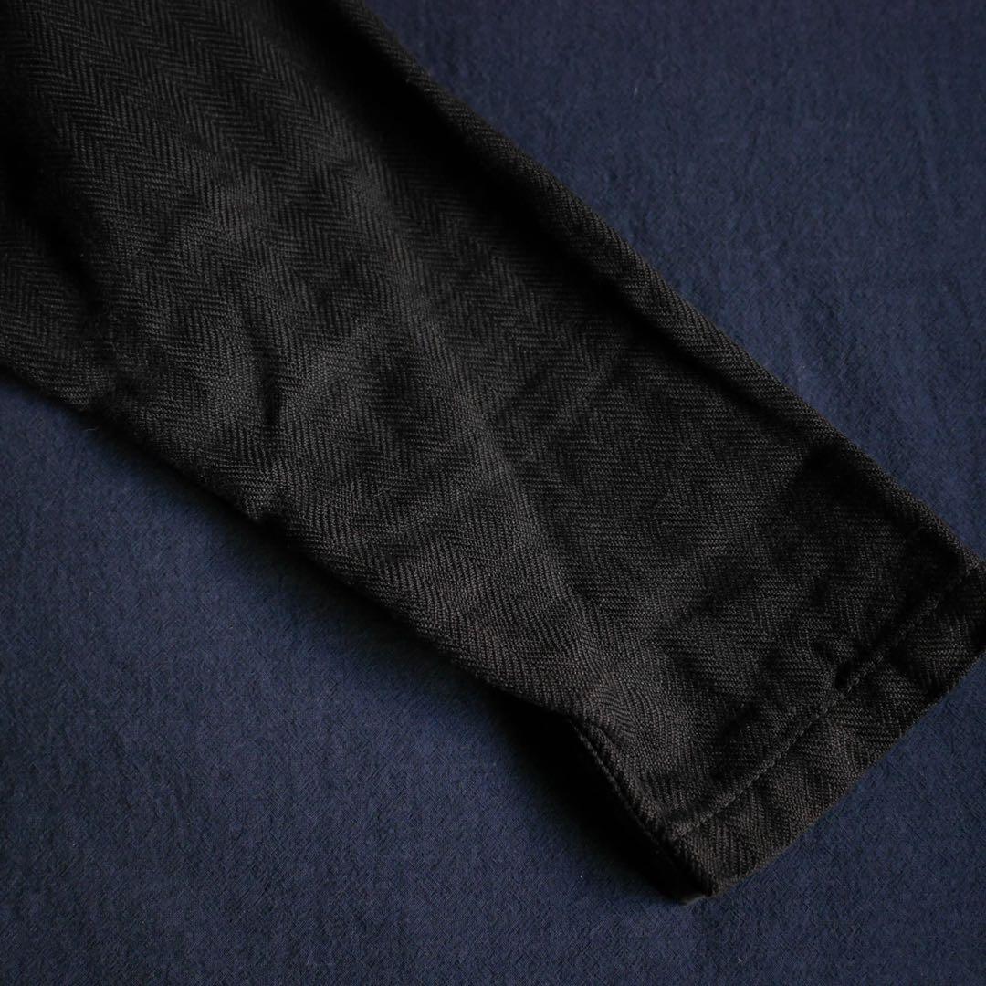 マキマロ ヘリンボーンローブコート