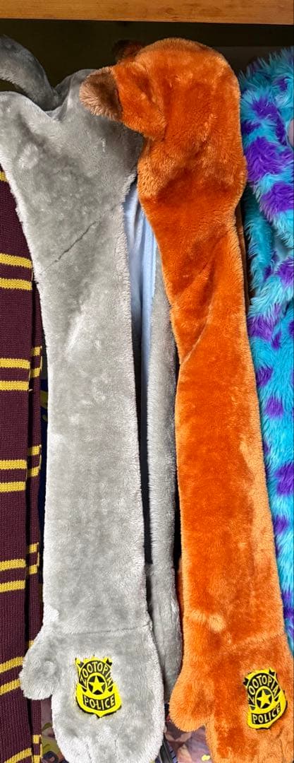 【美品】ディズニー ズートピア ファンキャップ マフラー ニック ジュディ