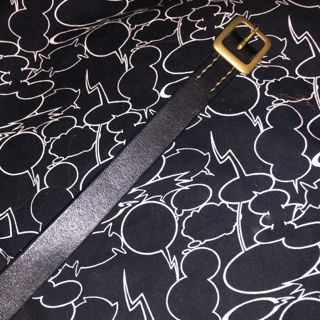 TENDERLOIN 最初期ナローベルト　 黒 真鍮バックル