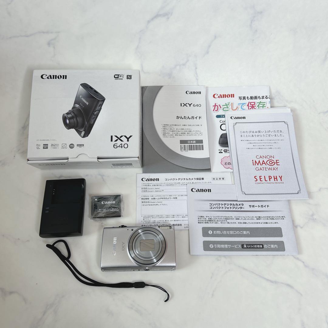 ✨️未使用級✨️ Canon IXY 640 シルバー コンデジ 動作確認済