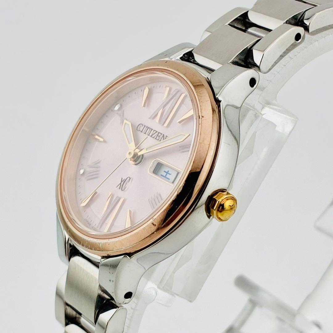 CITIZEN　xC 腕時計　SOLAR　ECODRIVE　デイデイト　シルバー