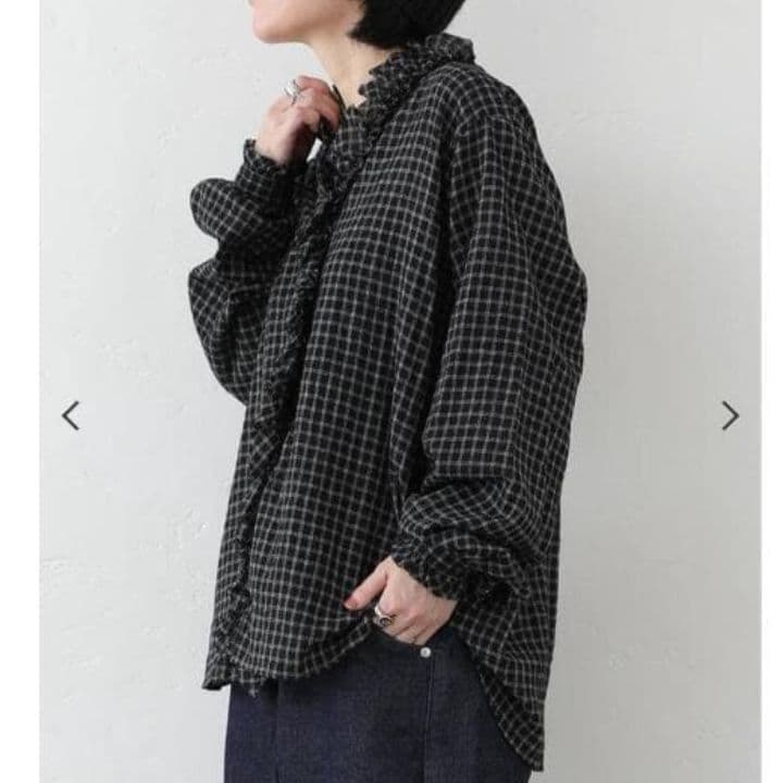 journal standard luxe リファイン フリルブラウス