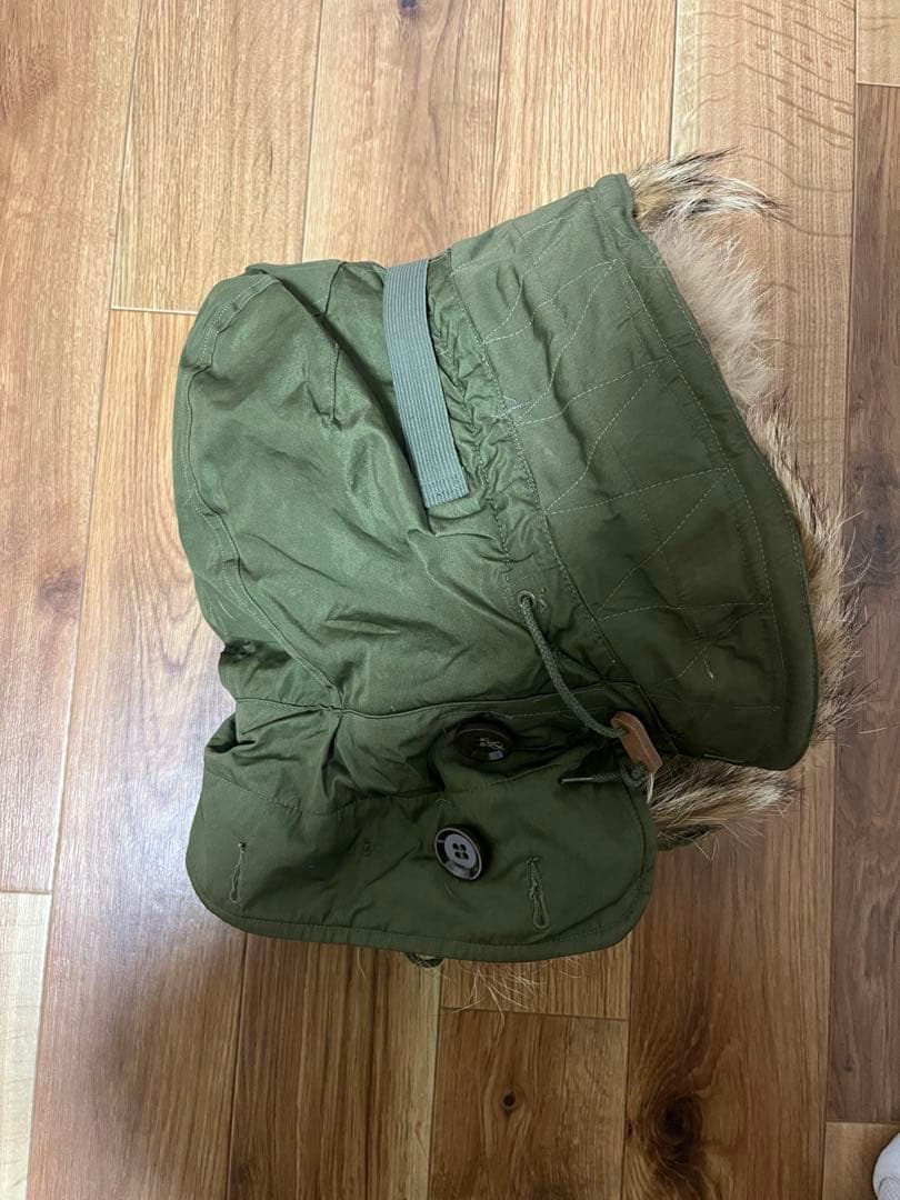 50s アメリカ軍 実物 M51 フード コヨーテファー ワイヤー付き 米軍