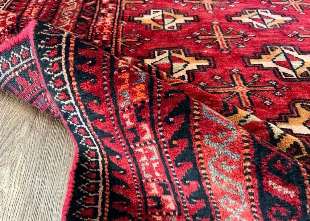 大型 ザーヘダーン産ペルシャ絨毯 トライバルラグ