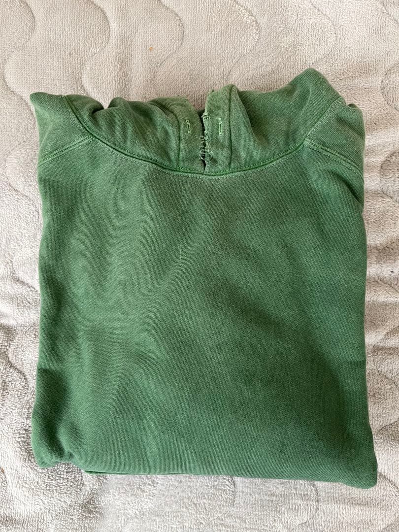 ANCELLM 25SS DYED DAMAGE HOODIE GREEN 新品