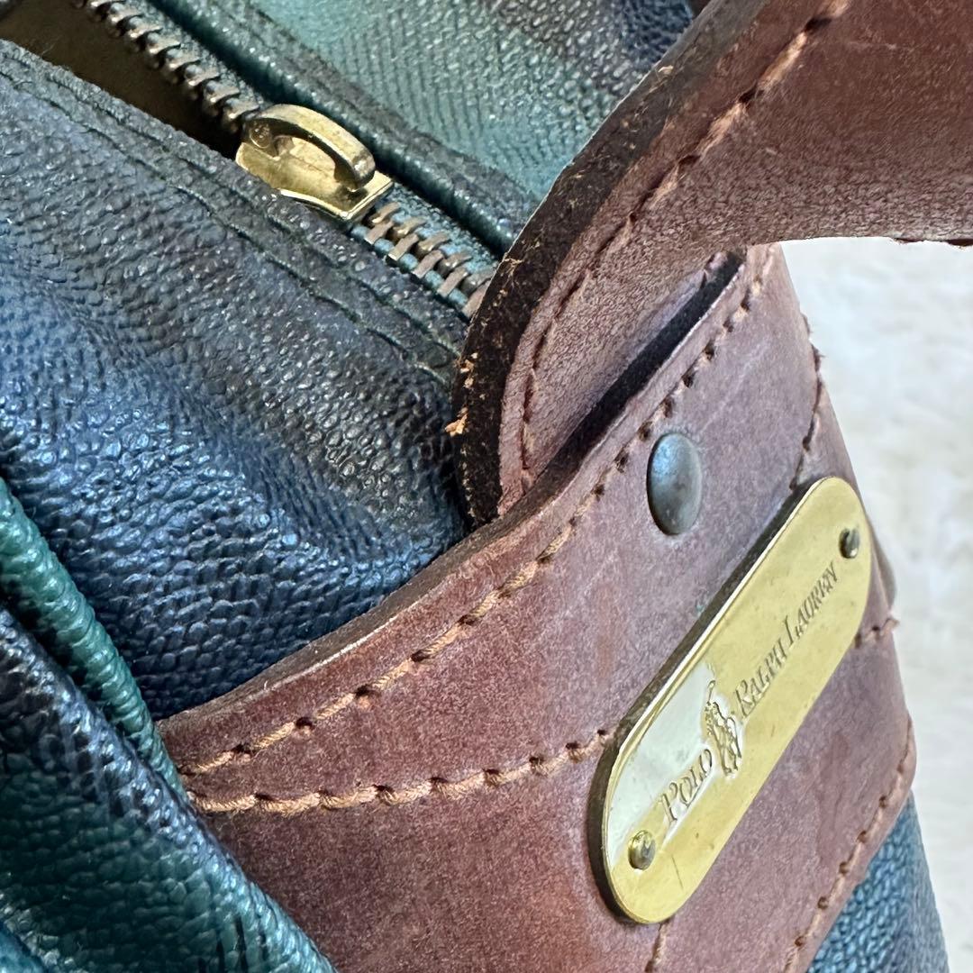 希少✨美品✨ポロラルフローレン ショルダーバッグ メッセンジャー グリーン 斜め