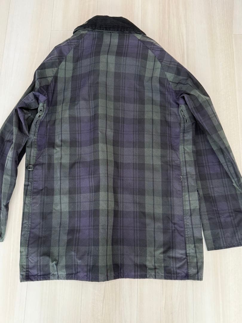 【美品】Barbour バブアー チェック柄ジャケット ブラックウォッチ 36