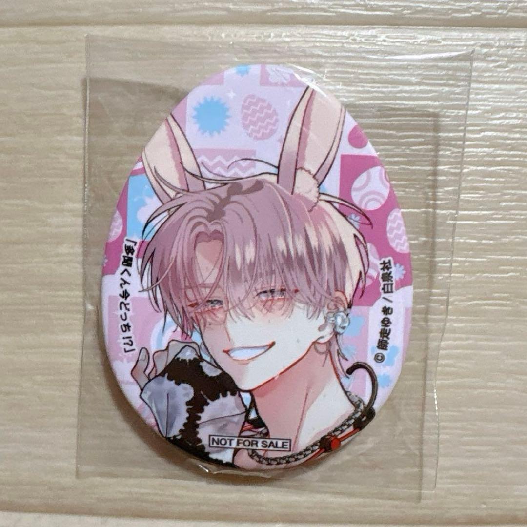 キ*♡様 多聞くん今どっち！？　花とゆめ　当選品　非売品　うさみみ缶バッジ