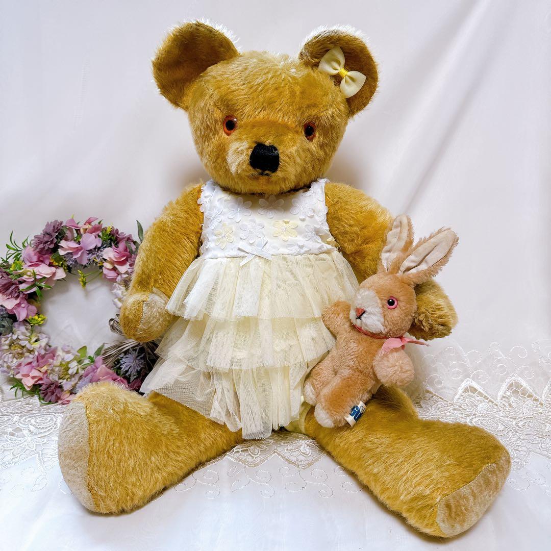オレンジベア 様❤️大きなイギリスアンティークベア❤️64cm