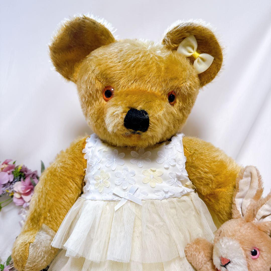 オレンジベア 様❤️大きなイギリスアンティークベア❤️64cm