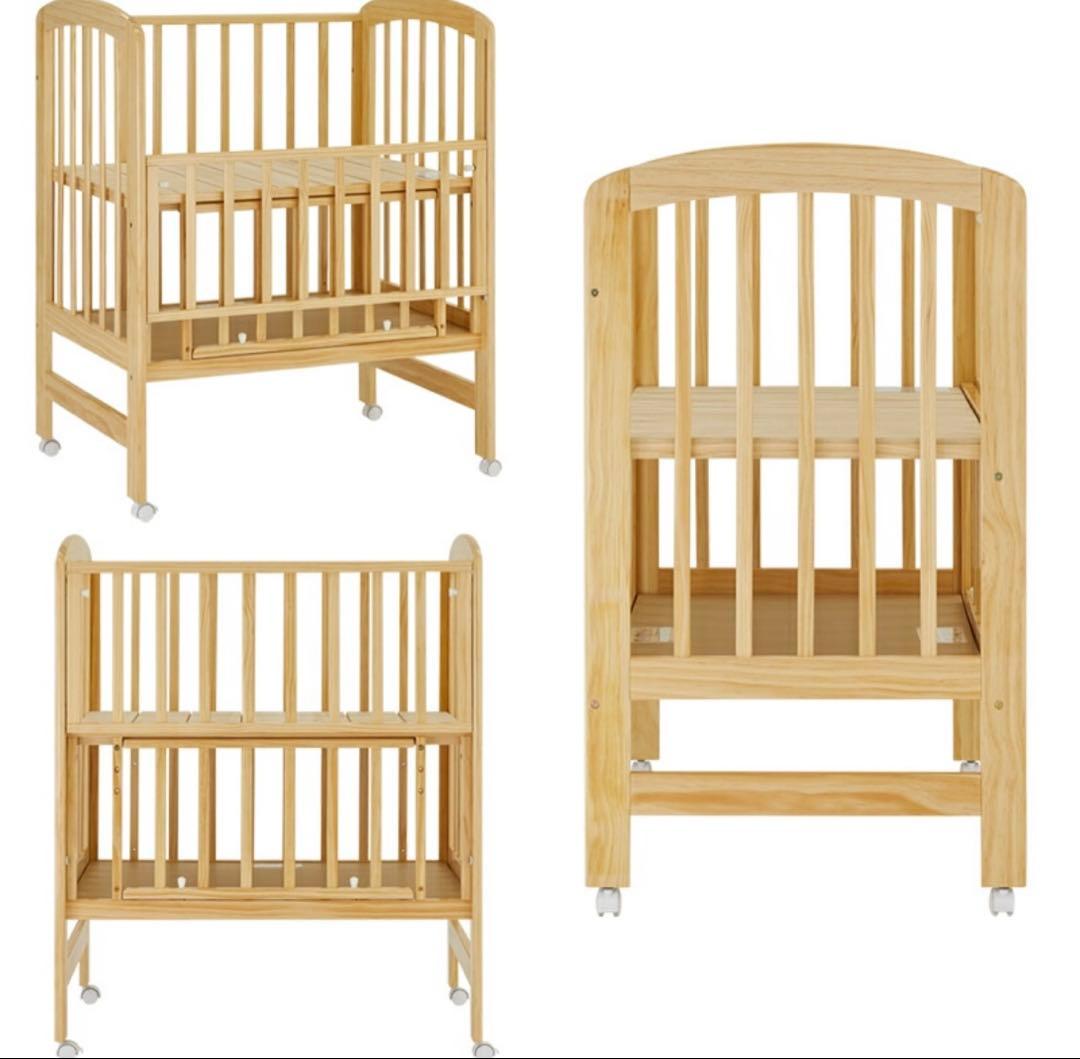 katoji ベビーベッド　ミニサイズ　ハイポジション