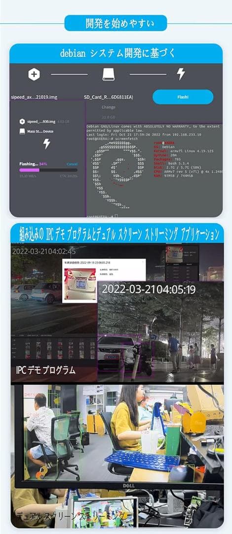 WayPonDEV Sipeed M3AXPI 人工知能 AI Linux