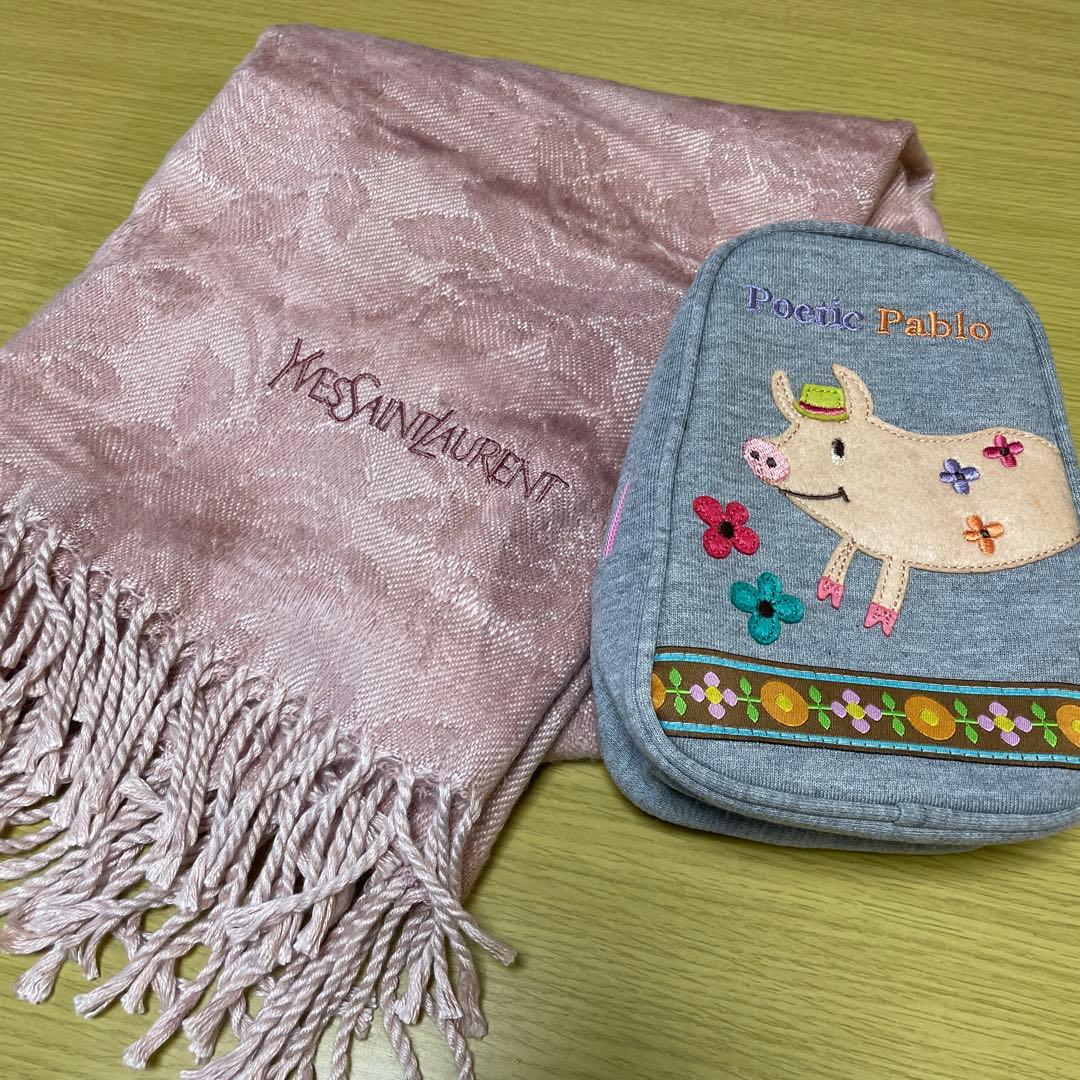 ぶーにゃん　Poppins 保冷ポーチ、膝掛け