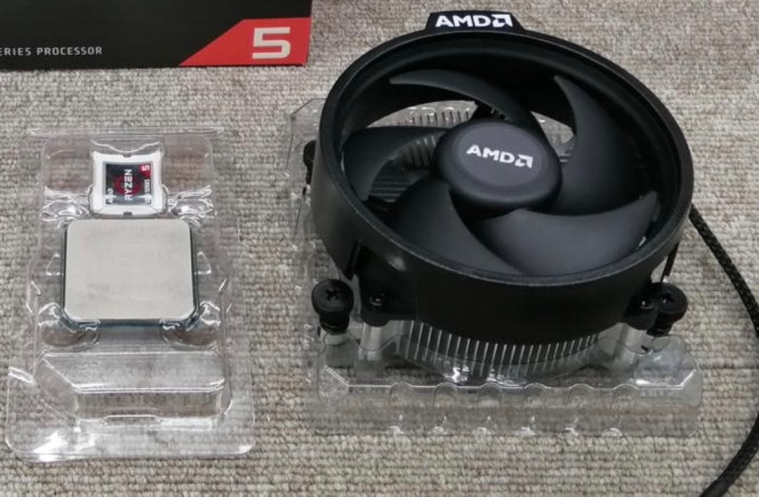 Ryzen5 5600X + Asus A520MK + PCケース　セット