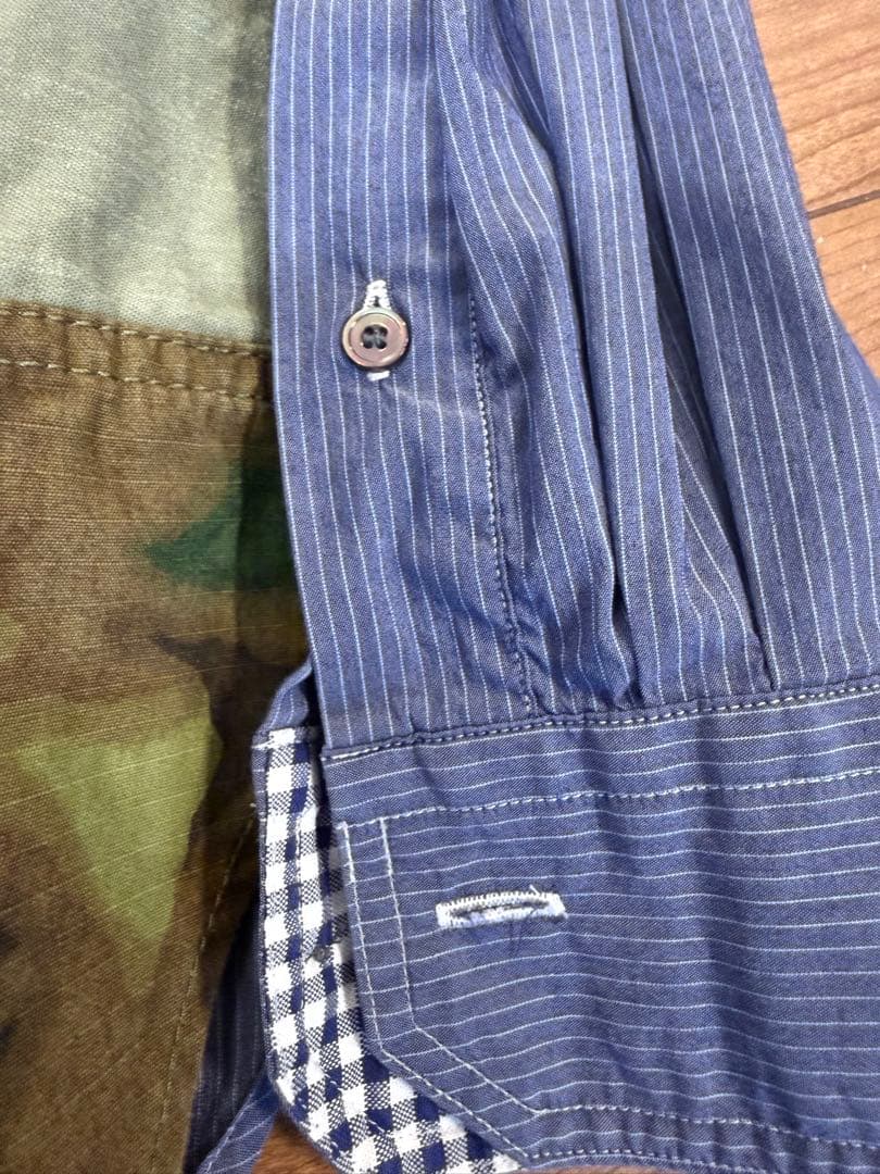 1日までの出品　ジュンヤワタナベマン　コムデギャルソン　ミリタリーシャツ　L