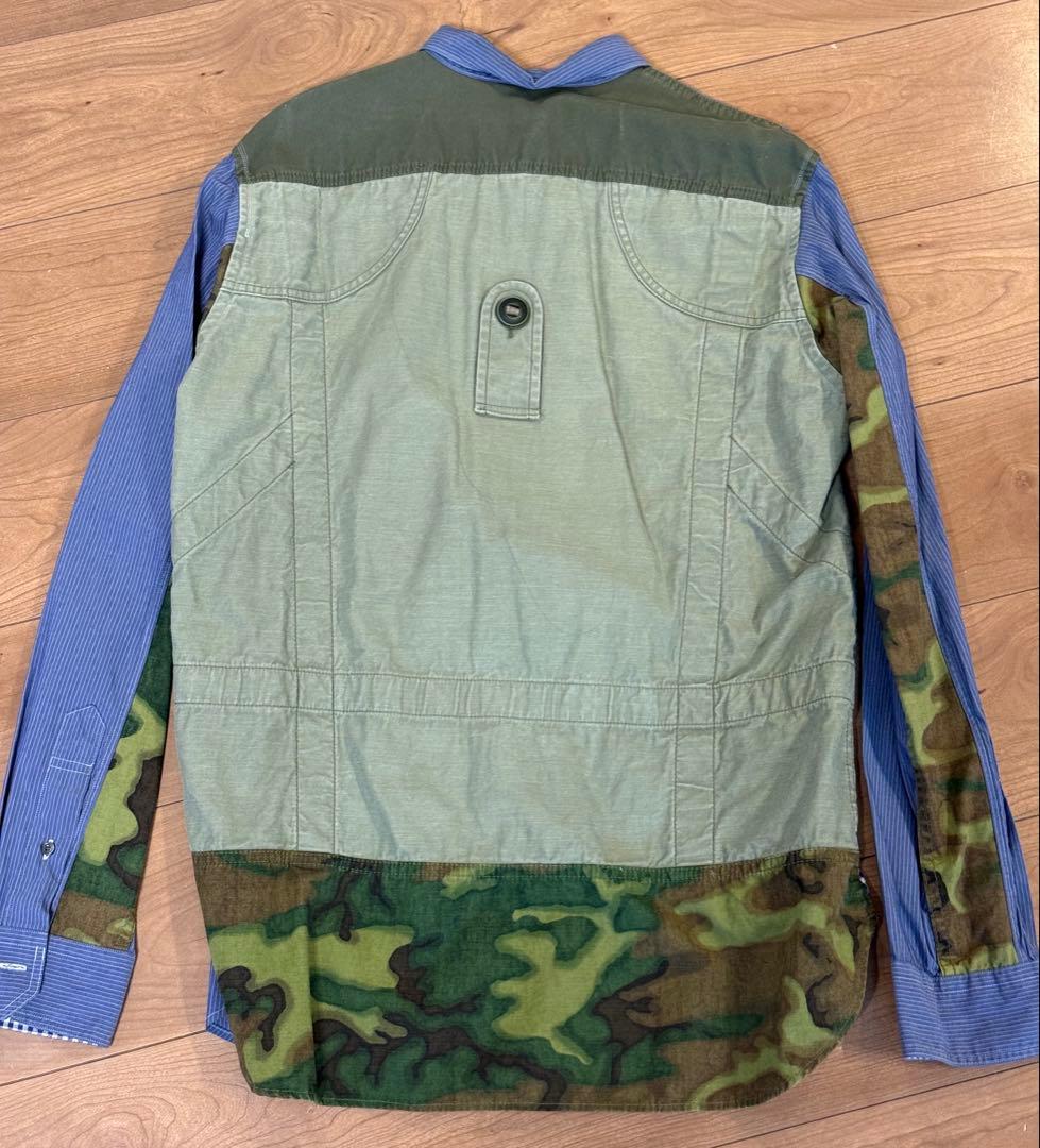 1日までの出品　ジュンヤワタナベマン　コムデギャルソン　ミリタリーシャツ　L