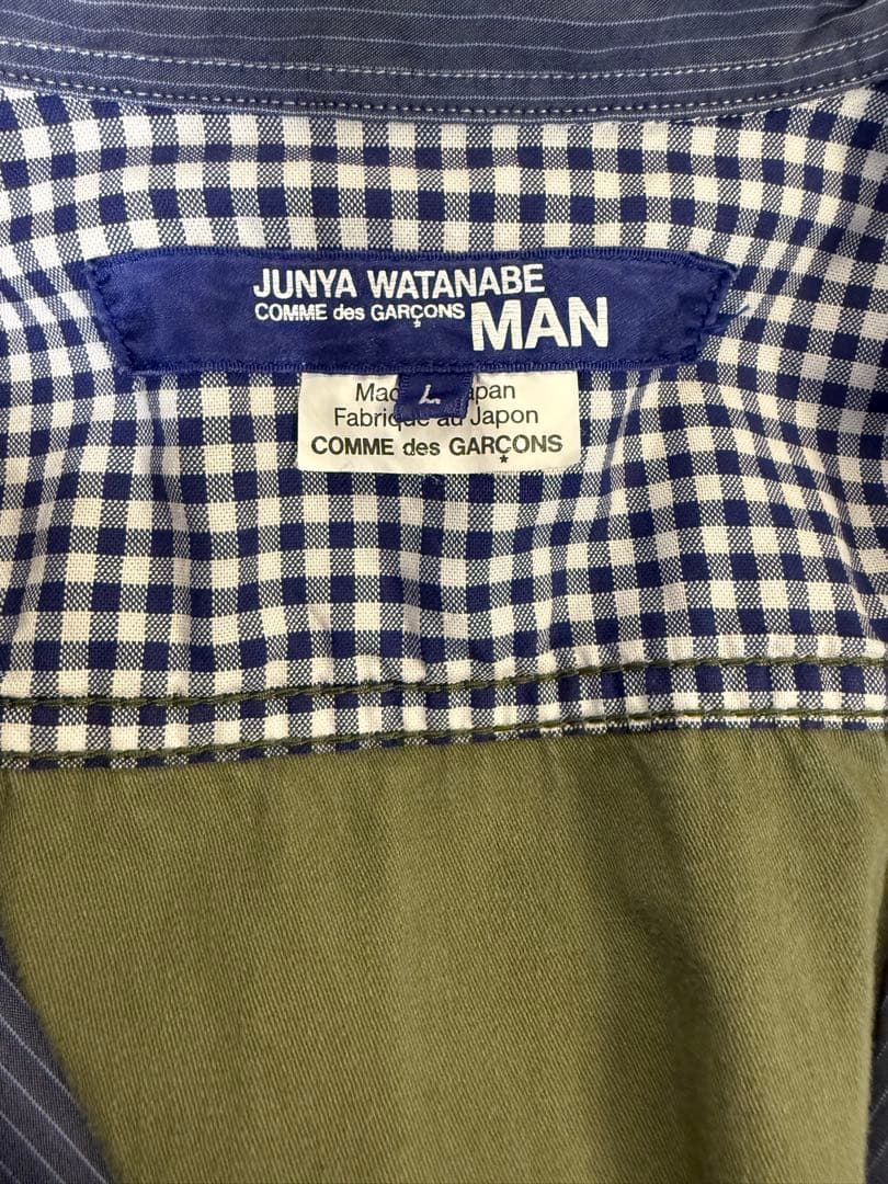 1日までの出品　ジュンヤワタナベマン　コムデギャルソン　ミリタリーシャツ　L
