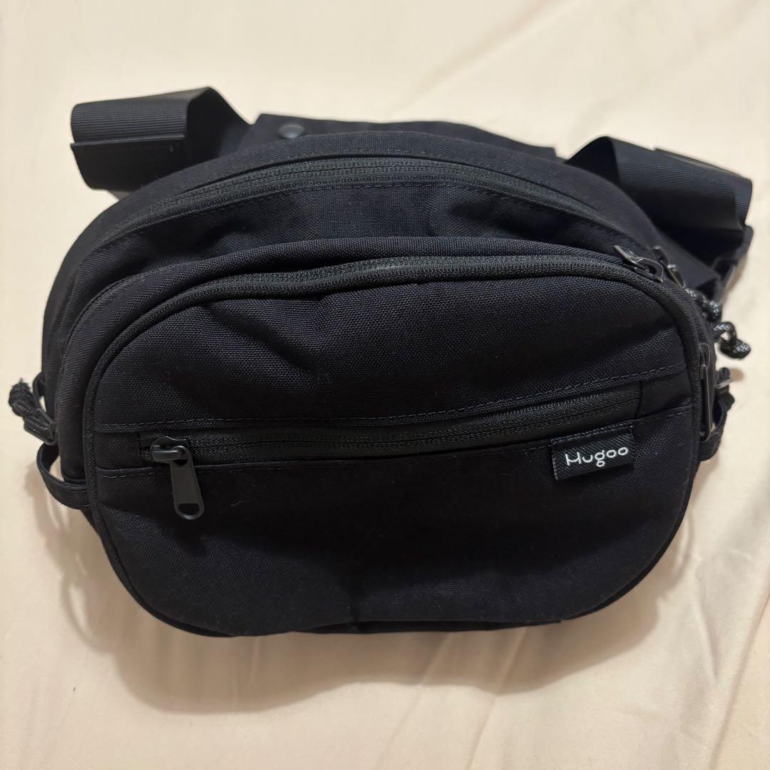 Hugoo ブラック ヒップシート 抱っこ紐