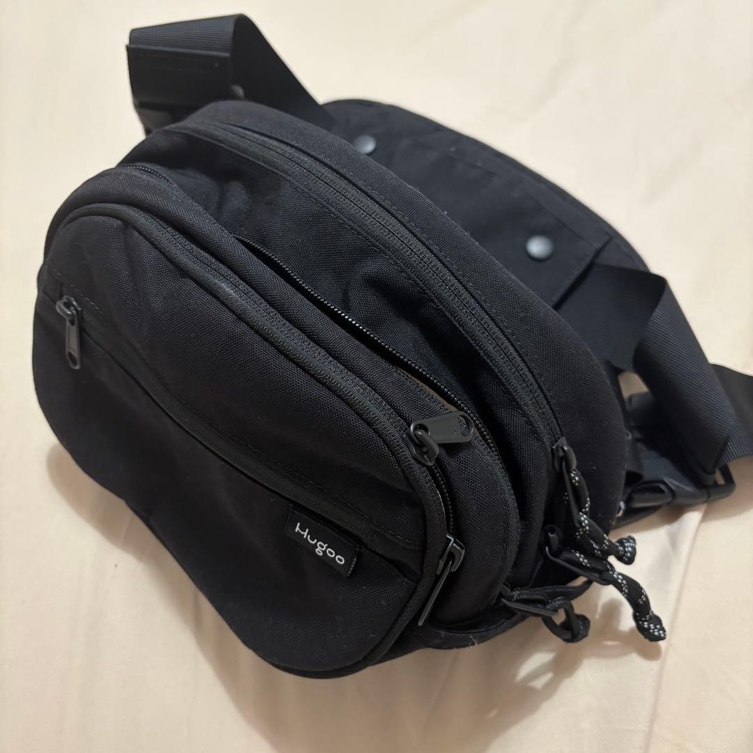 Hugoo ブラック ヒップシート 抱っこ紐